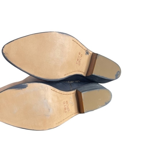 Frye Roxie Slip-On Leather Block Heel Mules – Size 6 - Picture 7 of 7